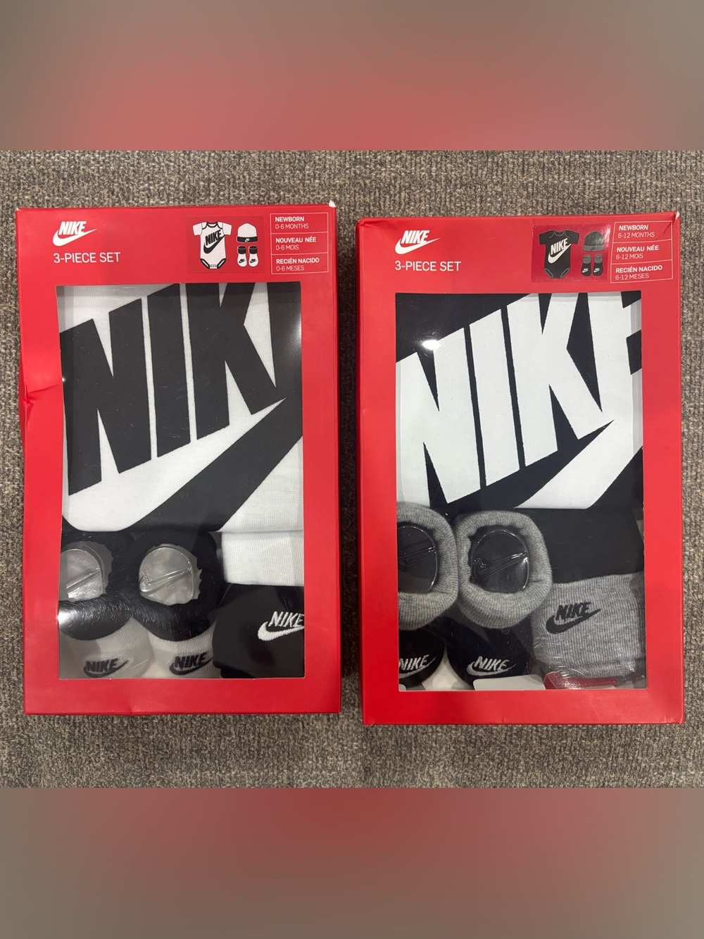 BNIB Nike 3pc Set - Newborn 0-6mos & 6-12mos